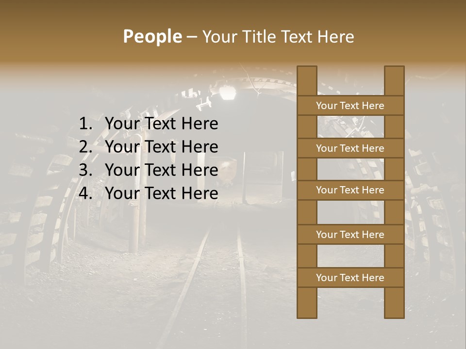 Coal Cars Coal Coal Mining PowerPoint Template