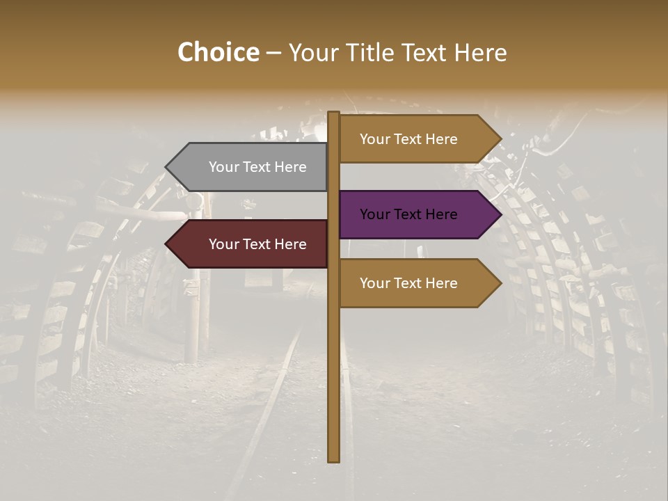 Coal Cars Coal Coal Mining PowerPoint Template