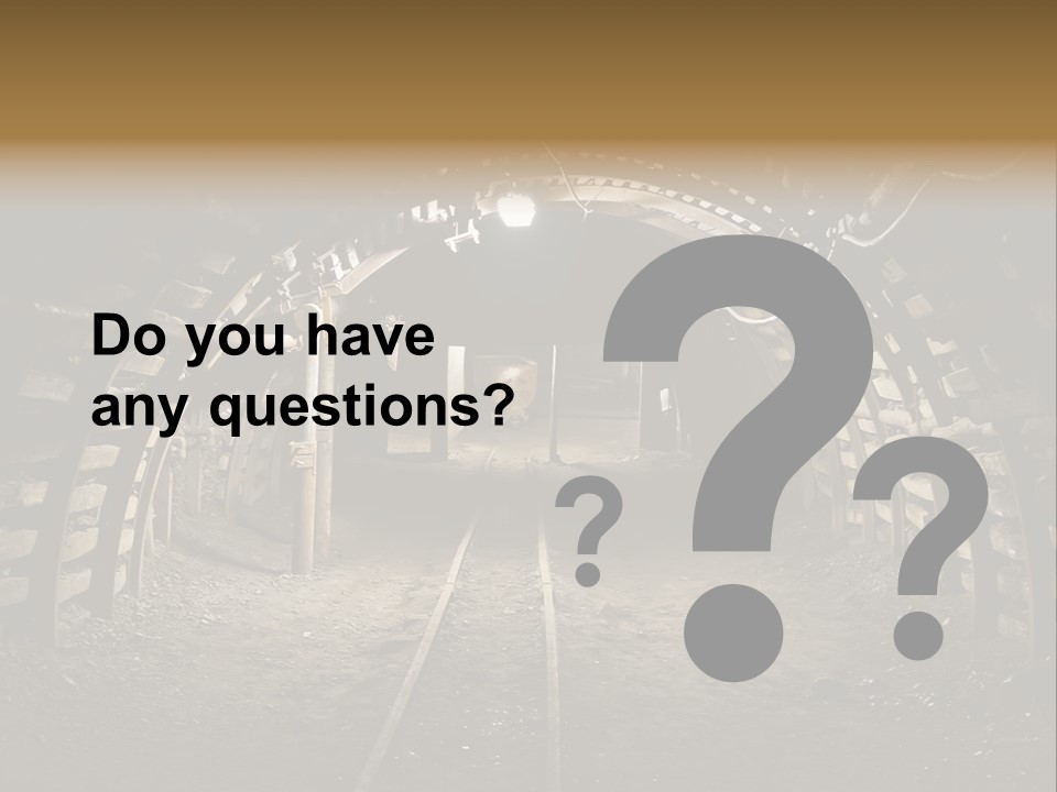 Coal Cars Coal Coal Mining PowerPoint Template