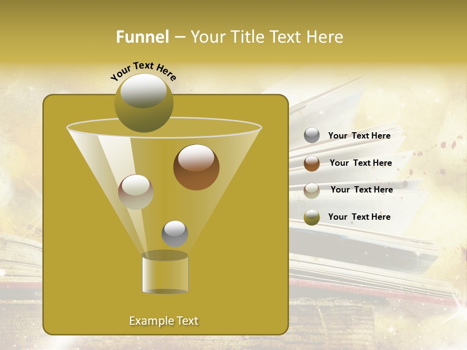 An Open Book On A Table With A Blurry Background PowerPoint Template