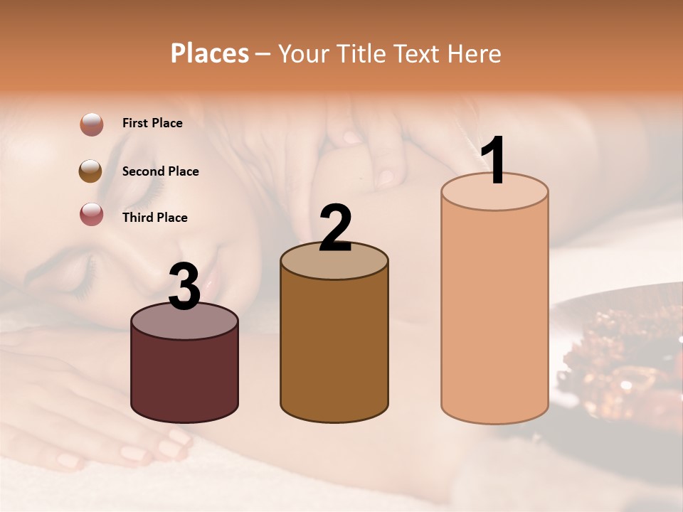 Soft Focus Masseur Spa Woman PowerPoint Template