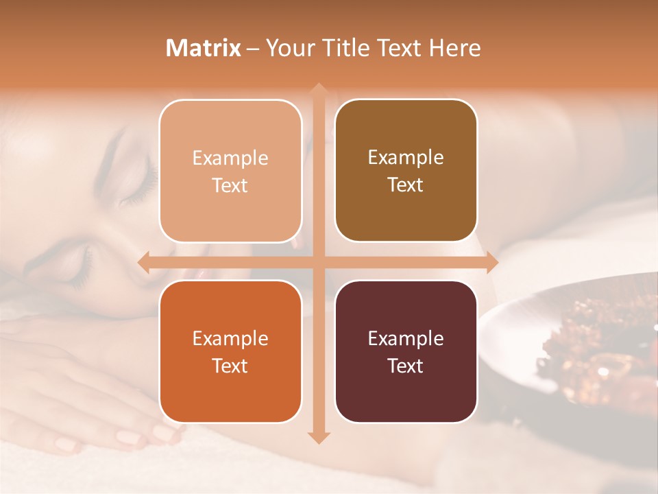 Soft Focus Masseur Spa Woman PowerPoint Template