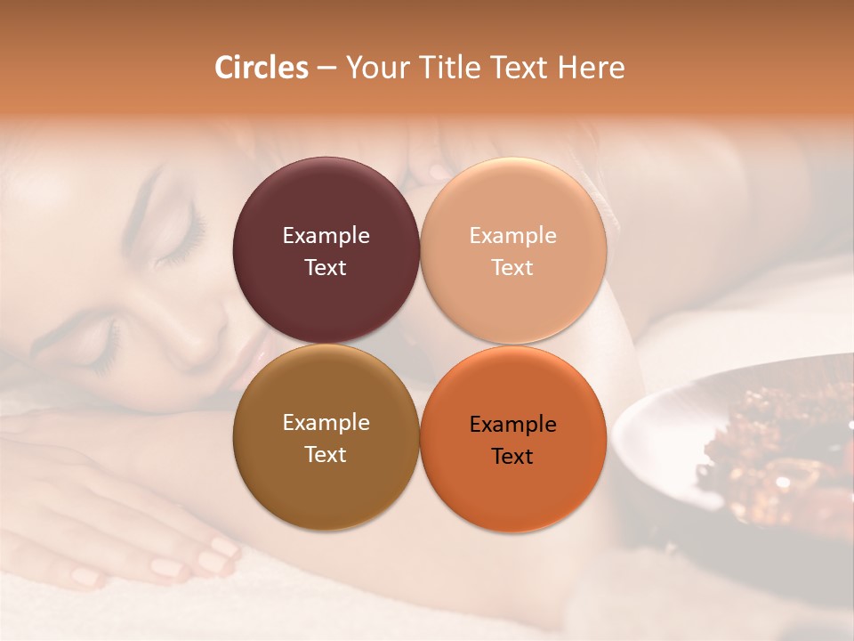 Soft Focus Masseur Spa Woman PowerPoint Template