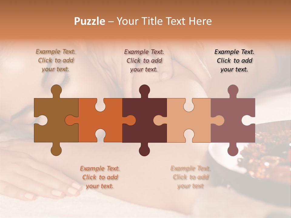 Soft Focus Masseur Spa Woman PowerPoint Template