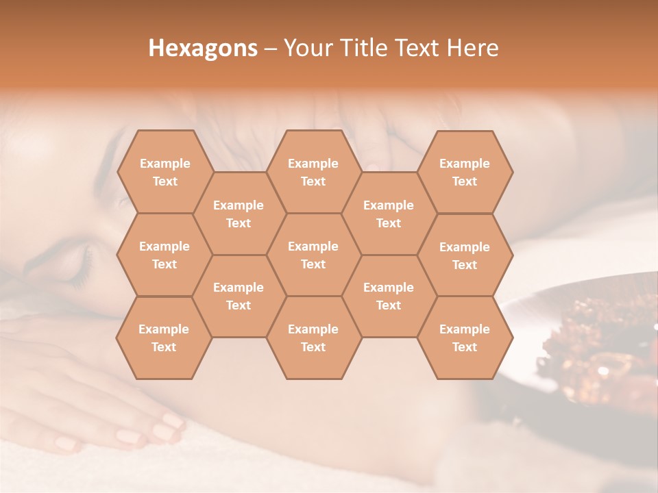 Soft Focus Masseur Spa Woman PowerPoint Template