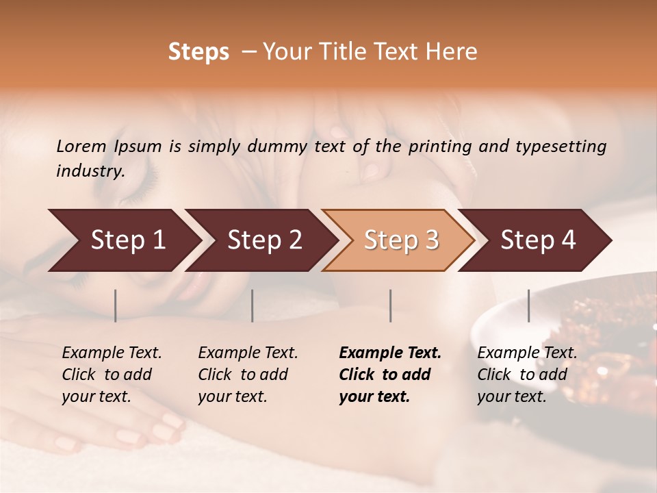 Soft Focus Masseur Spa Woman PowerPoint Template