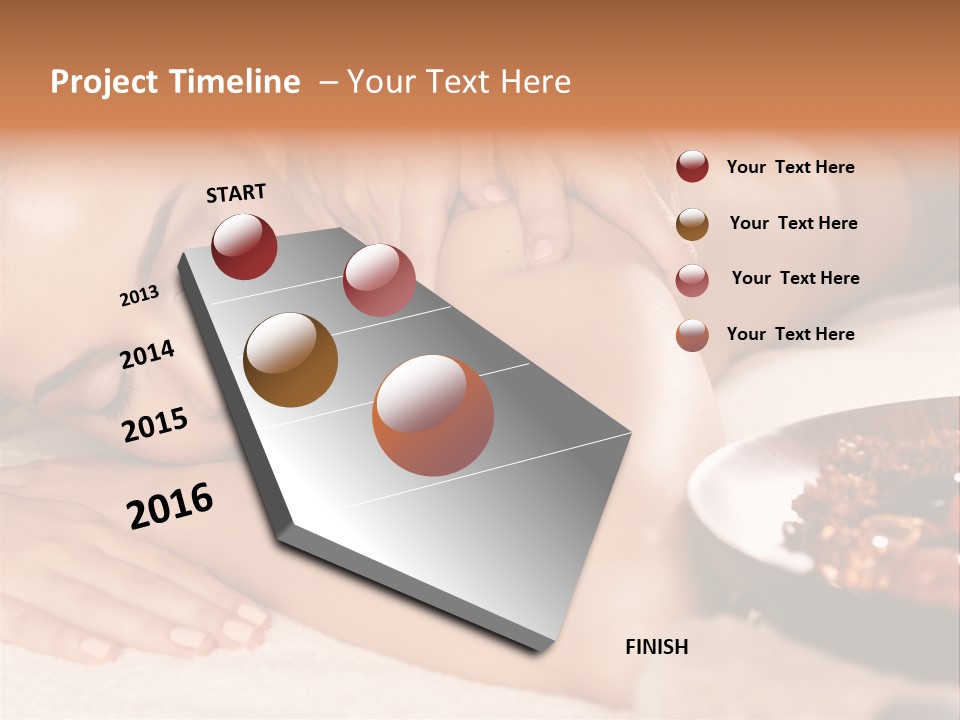 Soft Focus Masseur Spa Woman PowerPoint Template