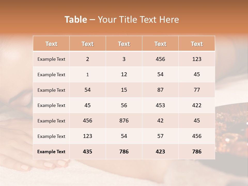 Soft Focus Masseur Spa Woman PowerPoint Template