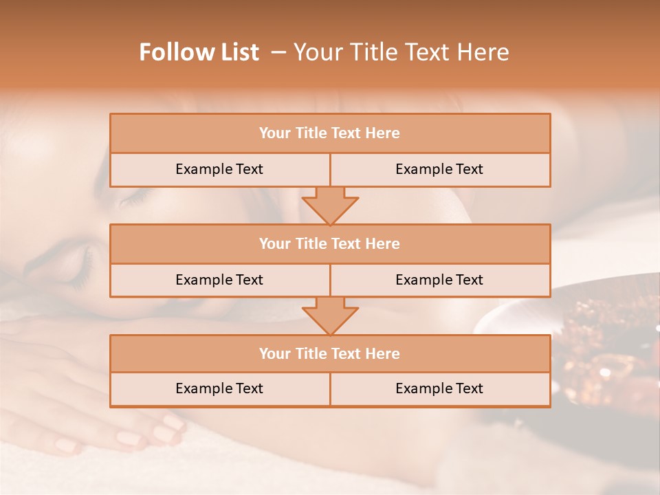 Soft Focus Masseur Spa Woman PowerPoint Template