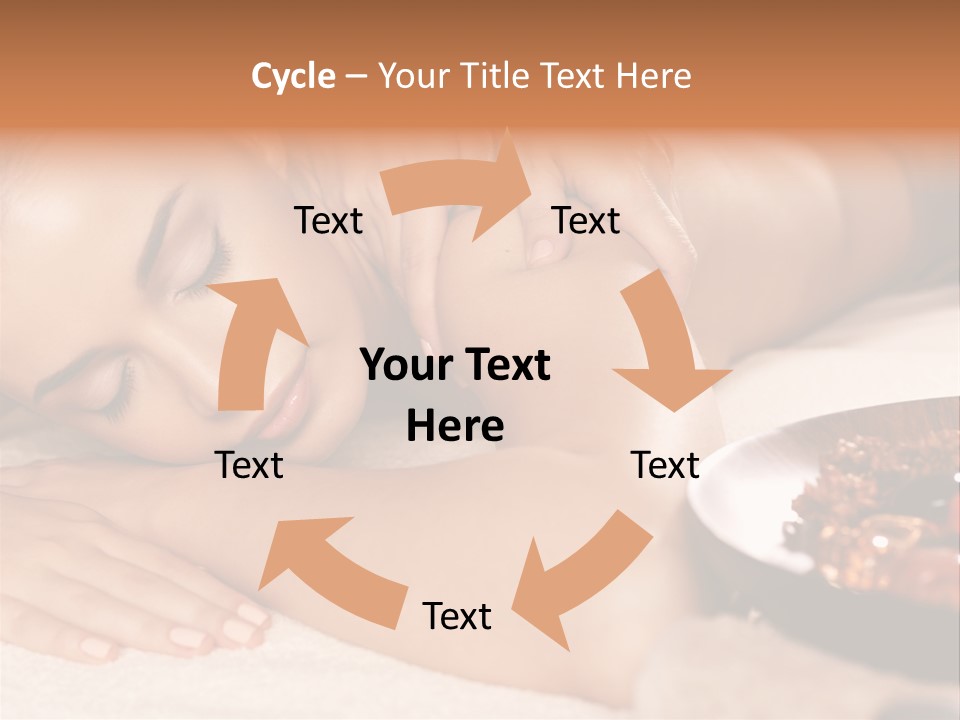 Soft Focus Masseur Spa Woman PowerPoint Template