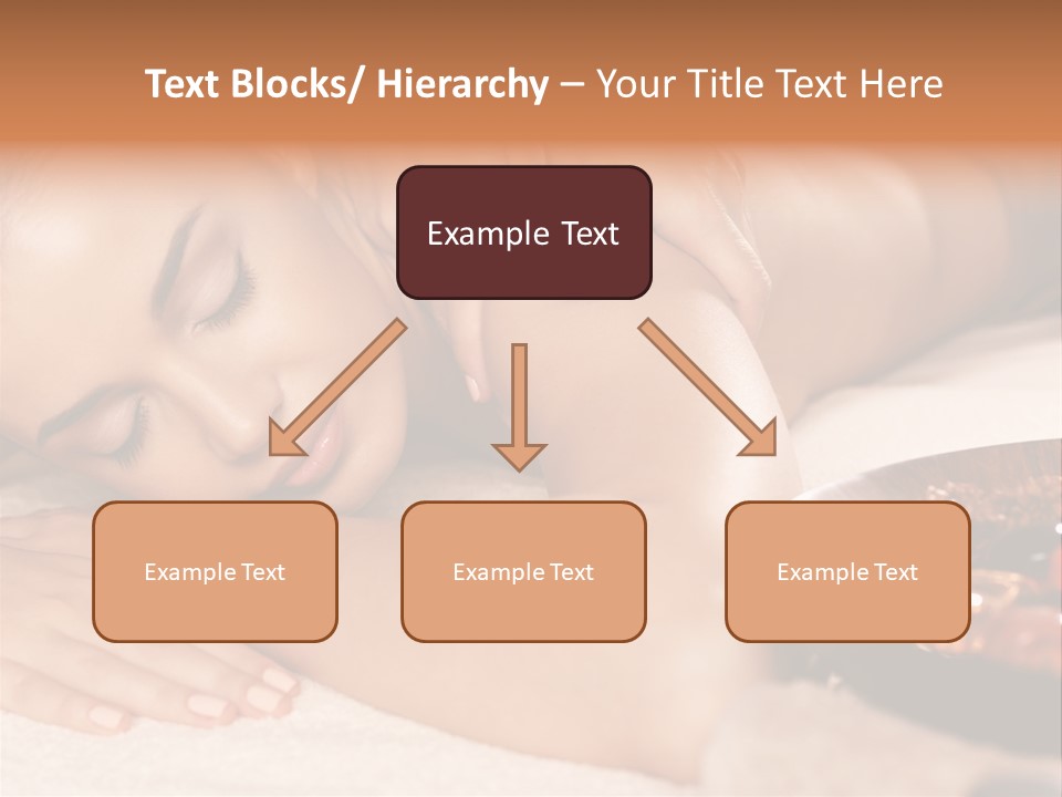 Soft Focus Masseur Spa Woman PowerPoint Template