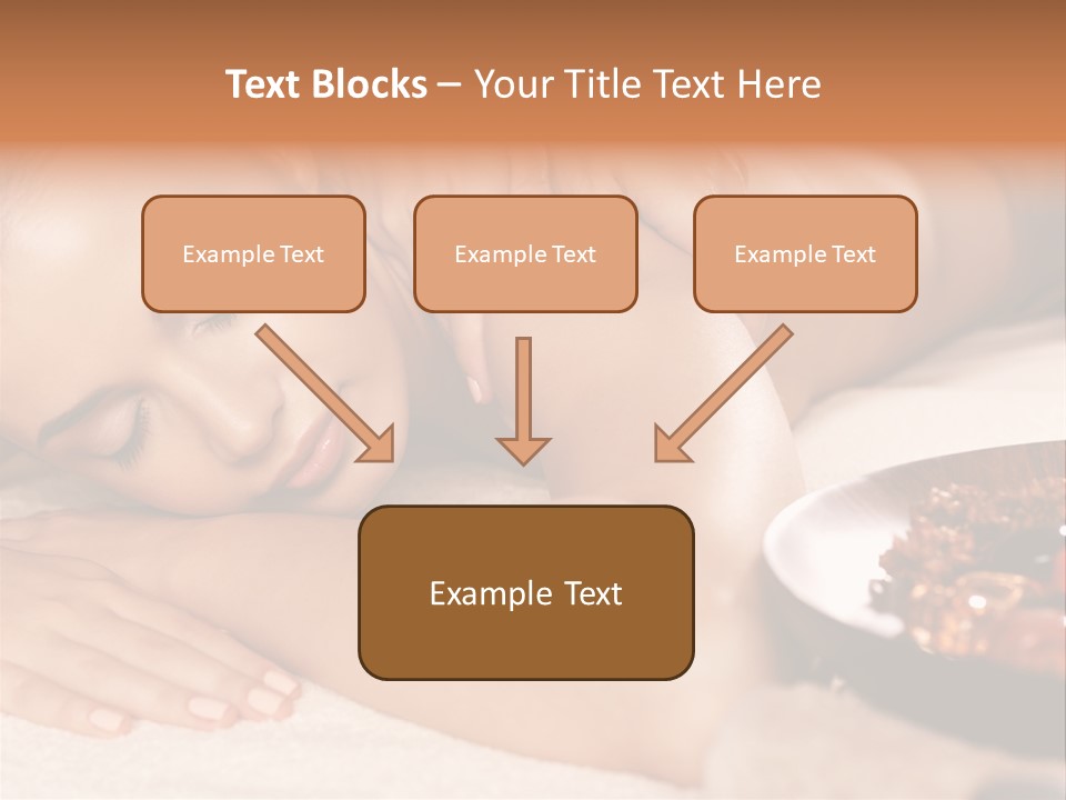 Soft Focus Masseur Spa Woman PowerPoint Template