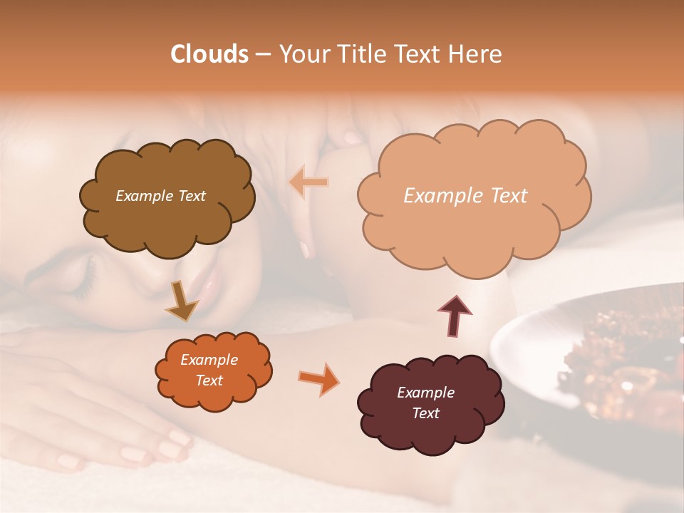 Soft Focus Masseur Spa Woman PowerPoint Template