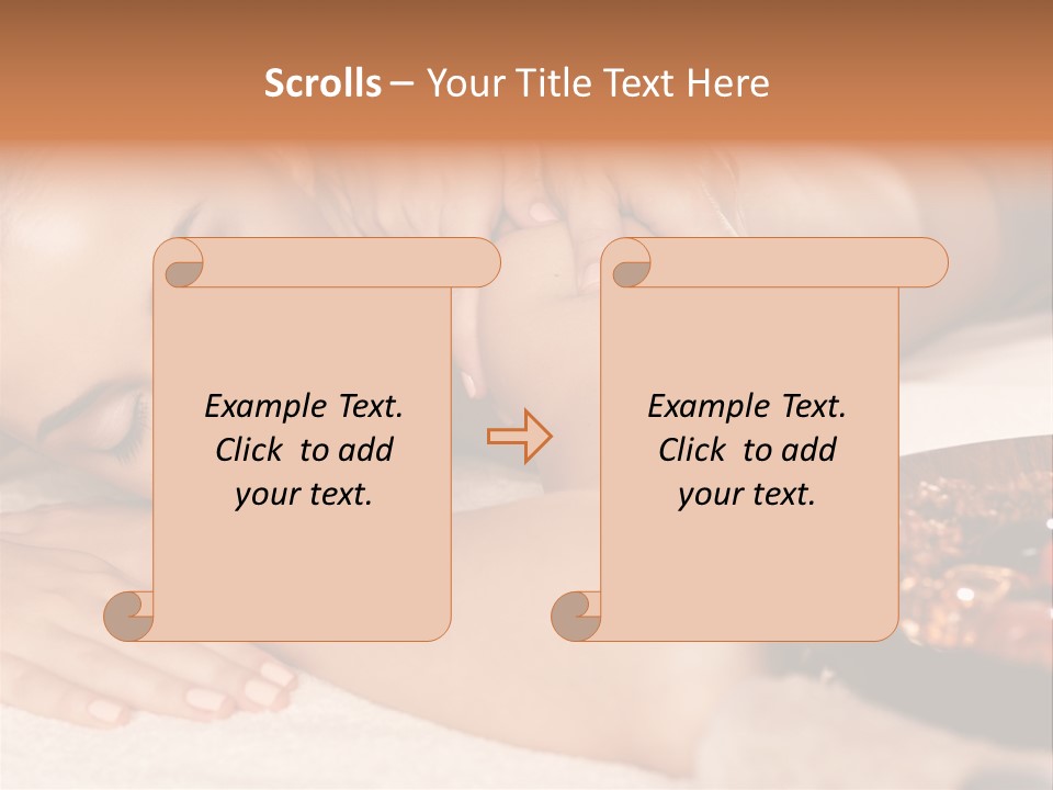Soft Focus Masseur Spa Woman PowerPoint Template