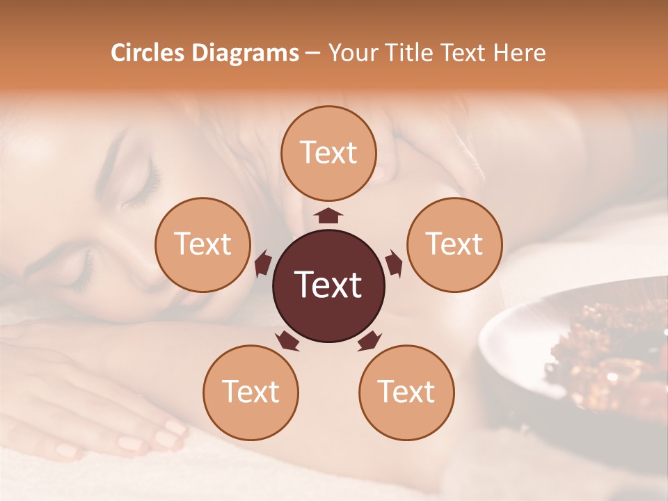 Soft Focus Masseur Spa Woman PowerPoint Template