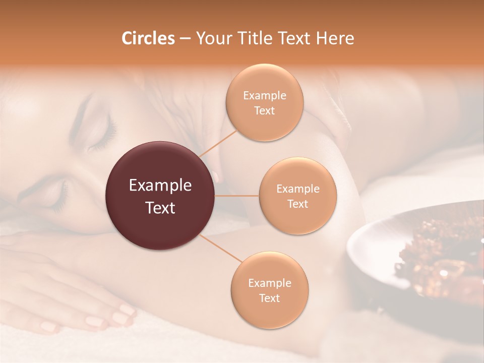 Soft Focus Masseur Spa Woman PowerPoint Template