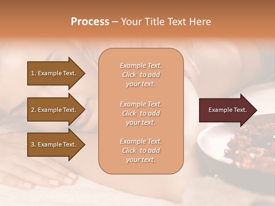 Soft Focus Masseur Spa Woman PowerPoint Template