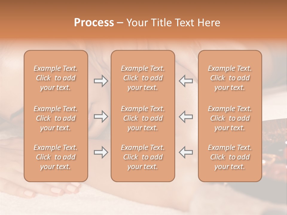 Soft Focus Masseur Spa Woman PowerPoint Template