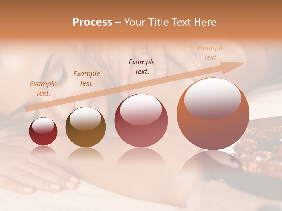 Soft Focus Masseur Spa Woman PowerPoint Template
