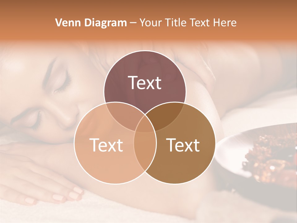 Soft Focus Masseur Spa Woman PowerPoint Template