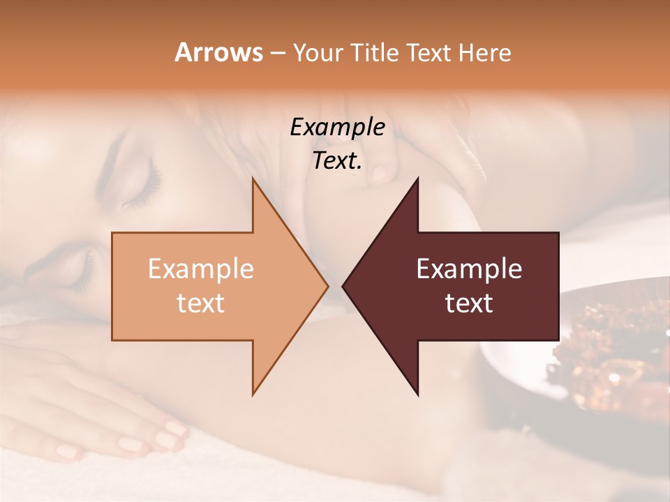 Soft Focus Masseur Spa Woman PowerPoint Template