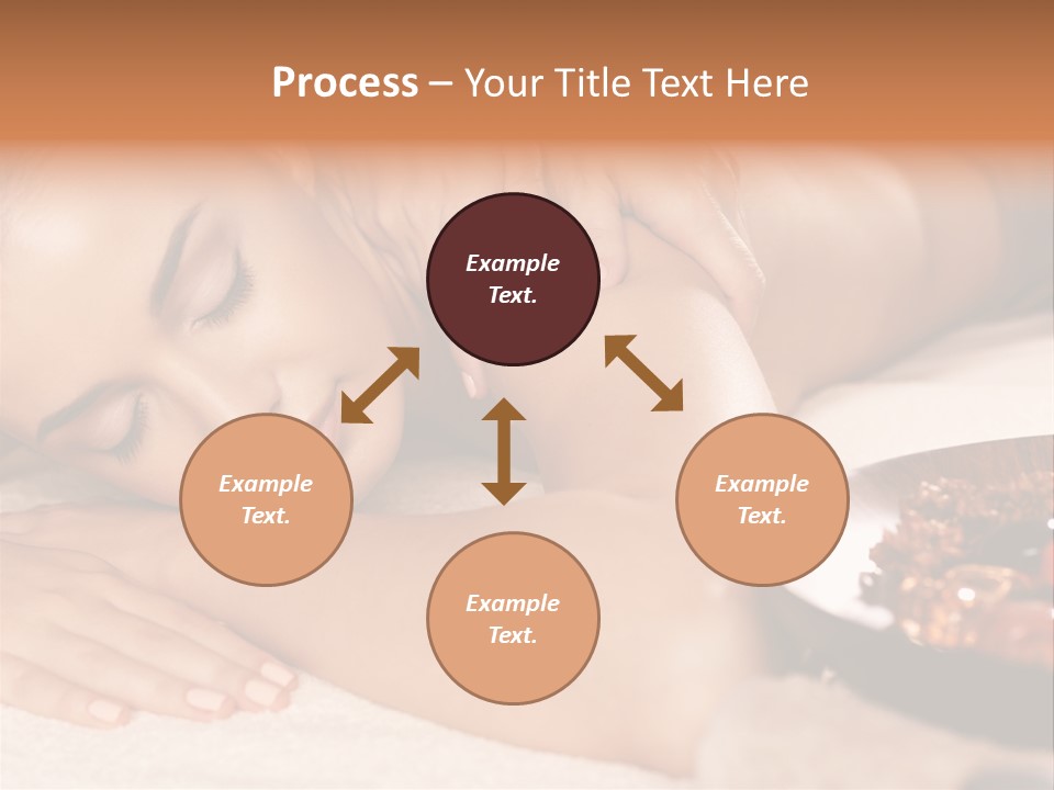 Soft Focus Masseur Spa Woman PowerPoint Template