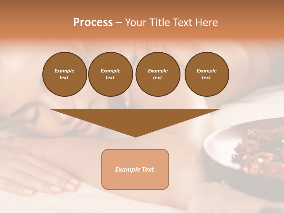 Soft Focus Masseur Spa Woman PowerPoint Template