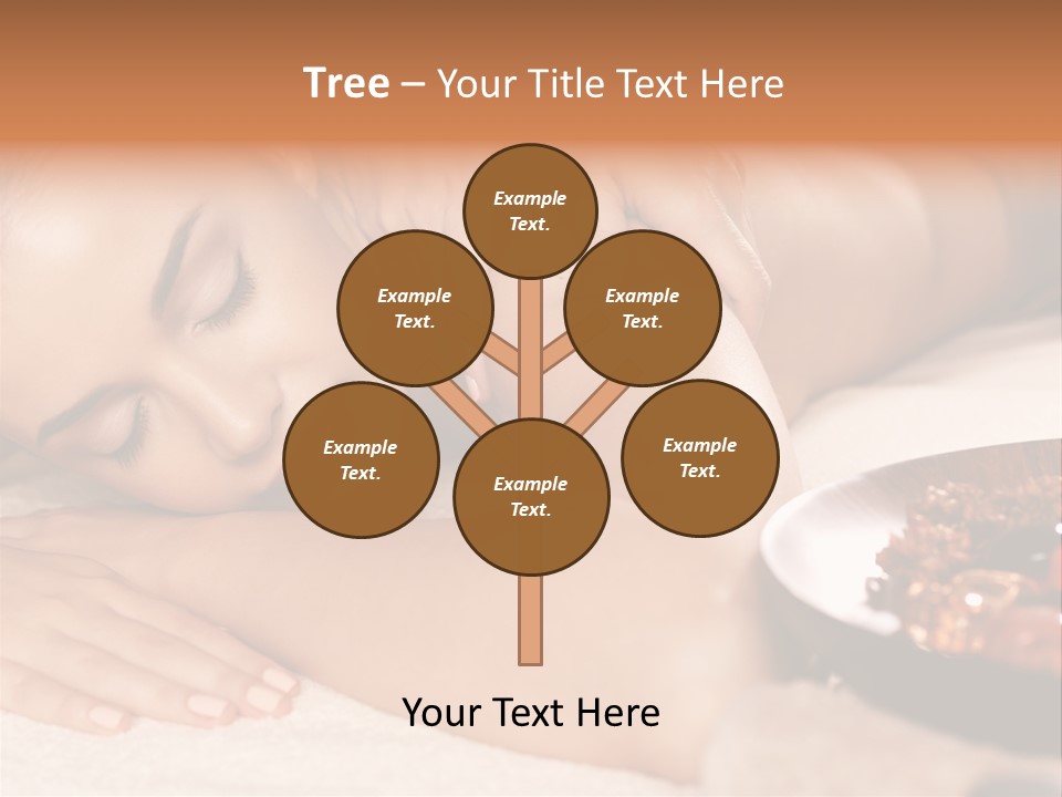 Soft Focus Masseur Spa Woman PowerPoint Template