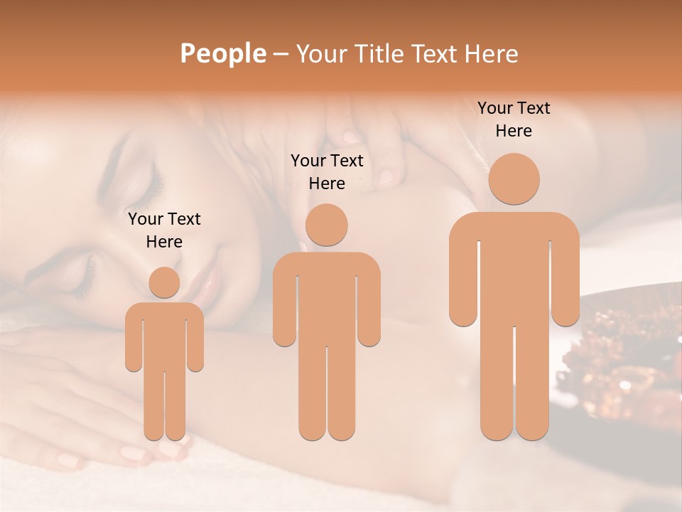Soft Focus Masseur Spa Woman PowerPoint Template