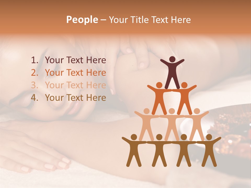 Soft Focus Masseur Spa Woman PowerPoint Template