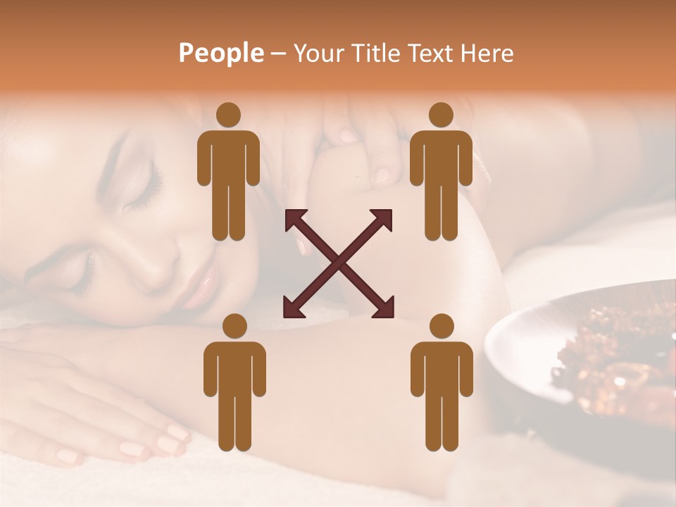 Soft Focus Masseur Spa Woman PowerPoint Template