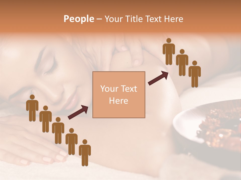 Soft Focus Masseur Spa Woman PowerPoint Template
