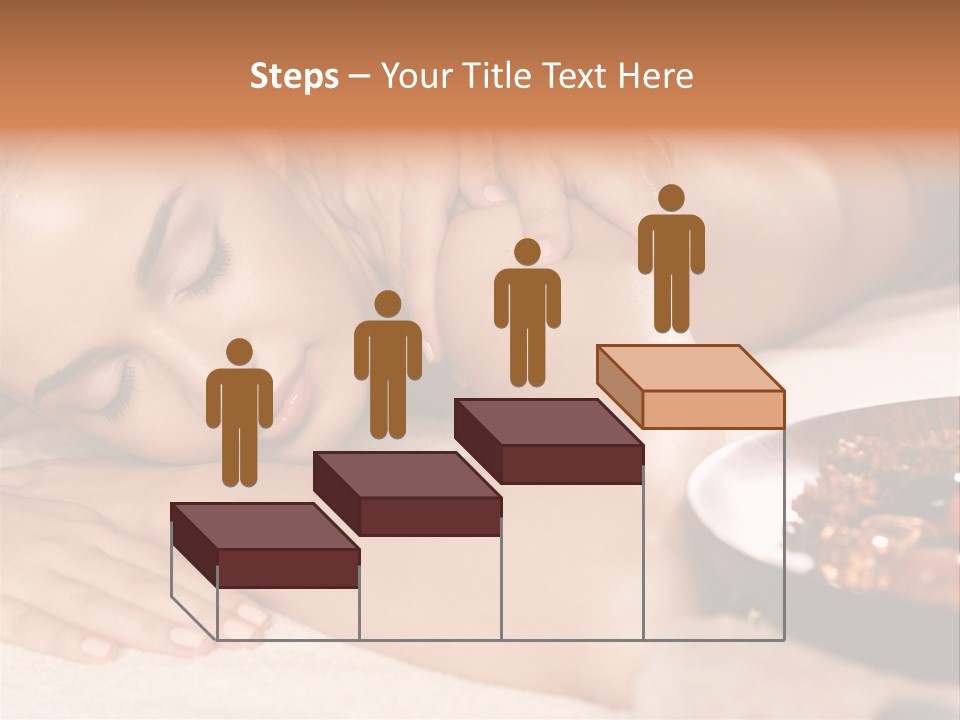 Soft Focus Masseur Spa Woman PowerPoint Template