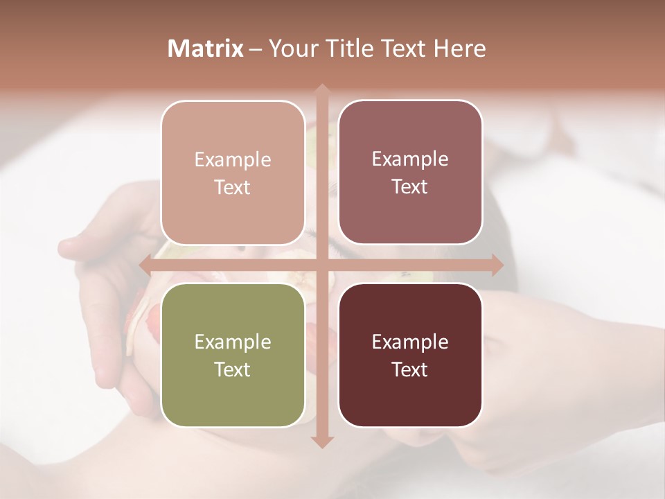 Soft Focus Masseur Spa Woman PowerPoint Template