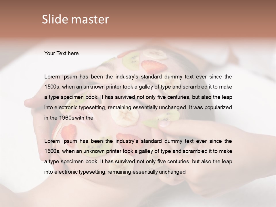 Soft Focus Masseur Spa Woman PowerPoint Template