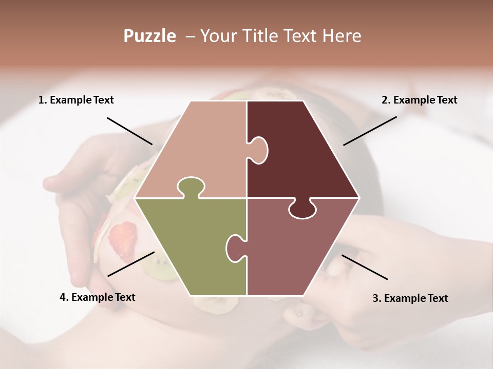 Soft Focus Masseur Spa Woman PowerPoint Template