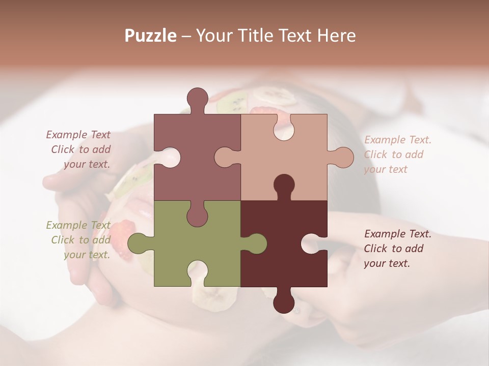 Soft Focus Masseur Spa Woman PowerPoint Template