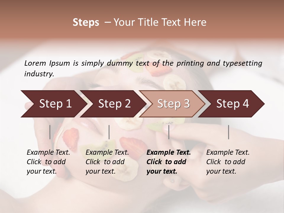 Soft Focus Masseur Spa Woman PowerPoint Template