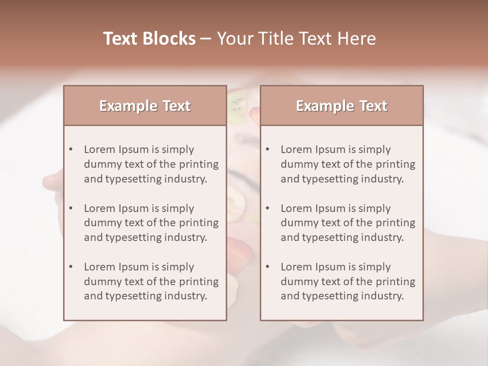 Soft Focus Masseur Spa Woman PowerPoint Template