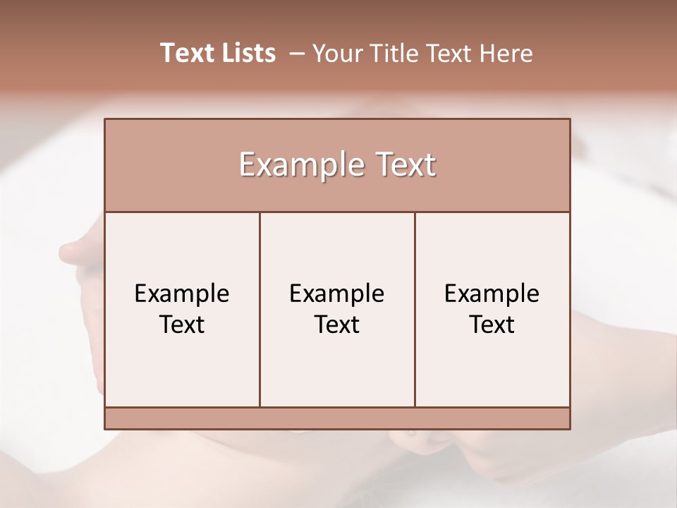 Soft Focus Masseur Spa Woman PowerPoint Template