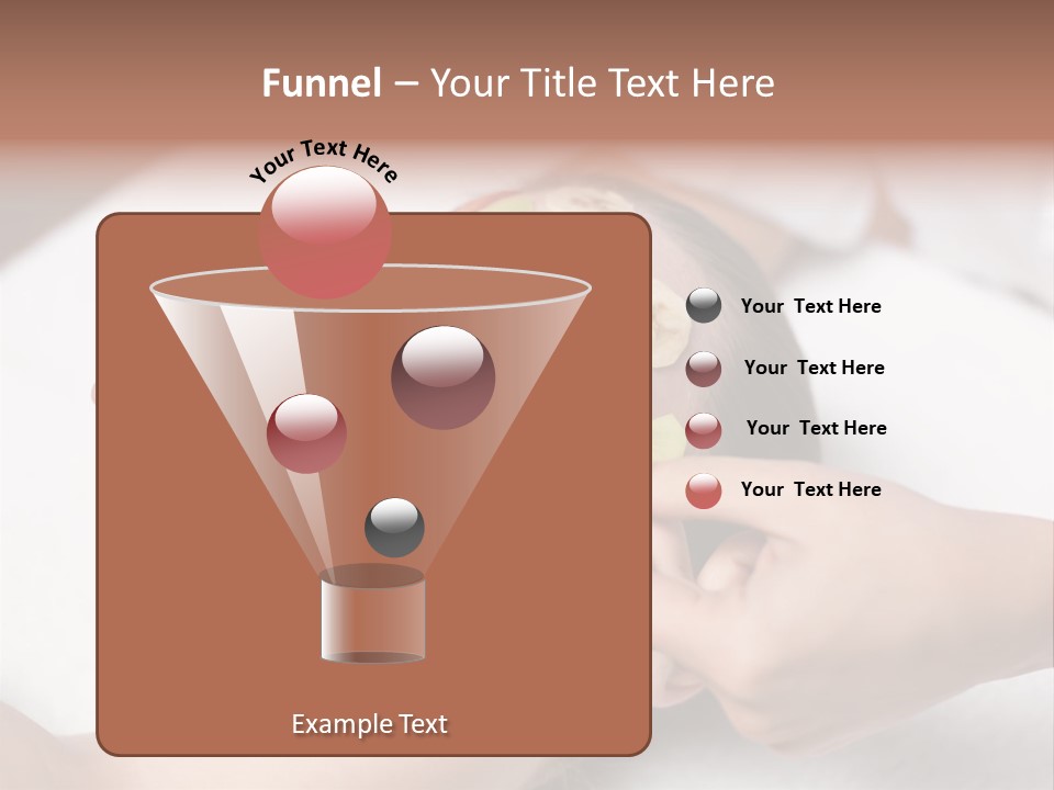 Soft Focus Masseur Spa Woman PowerPoint Template