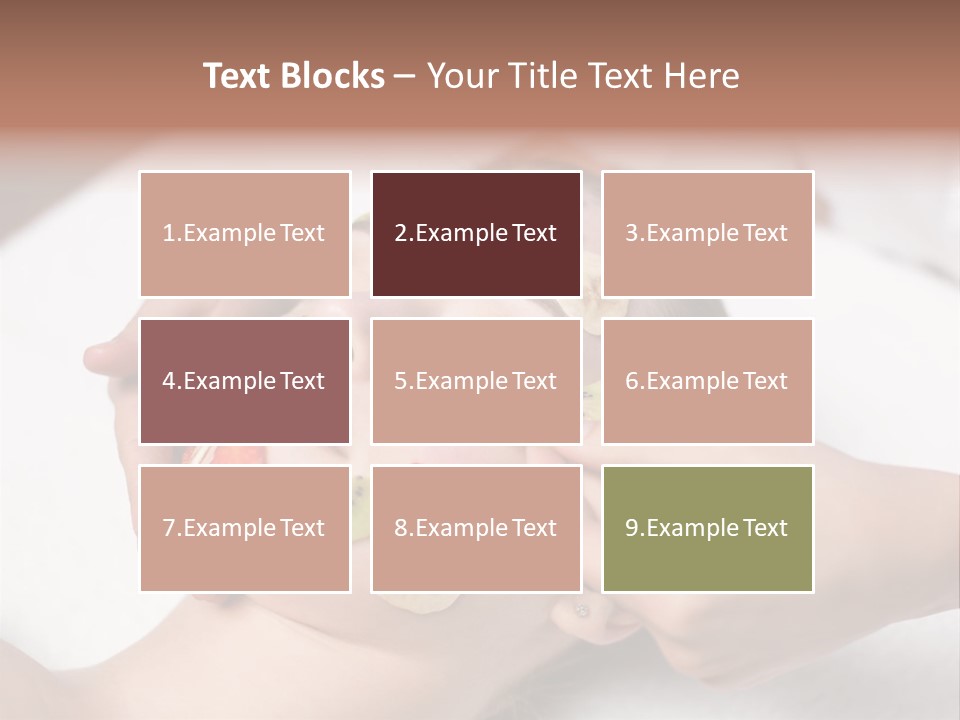 Soft Focus Masseur Spa Woman PowerPoint Template