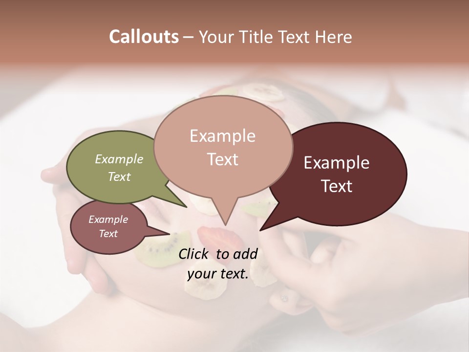 Soft Focus Masseur Spa Woman PowerPoint Template