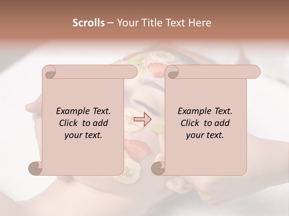 Soft Focus Masseur Spa Woman PowerPoint Template