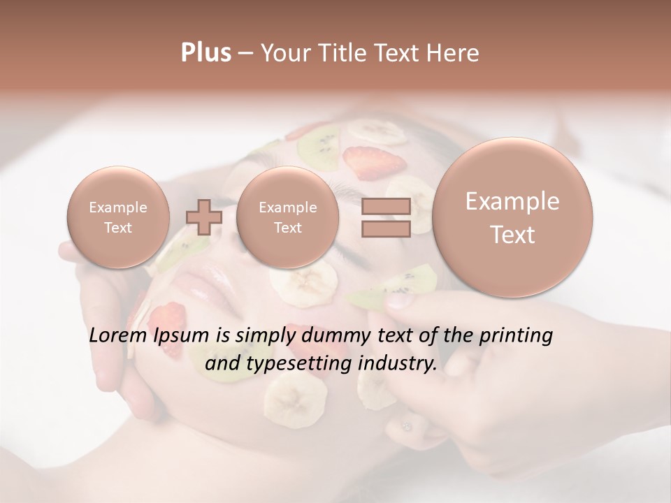 Soft Focus Masseur Spa Woman PowerPoint Template