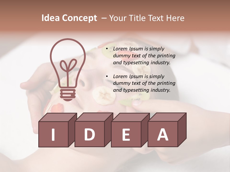 Soft Focus Masseur Spa Woman PowerPoint Template