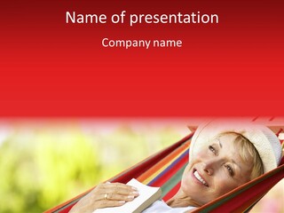 Peaceful Tranquil Female PowerPoint Template