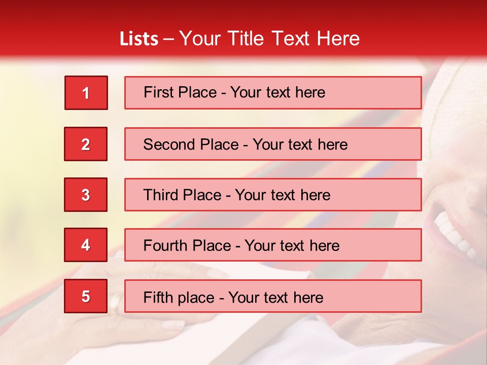 Peaceful Tranquil Female PowerPoint Template