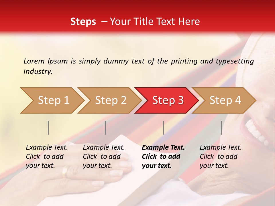 Peaceful Tranquil Female PowerPoint Template