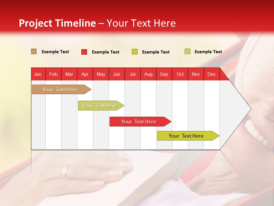 Peaceful Tranquil Female PowerPoint Template